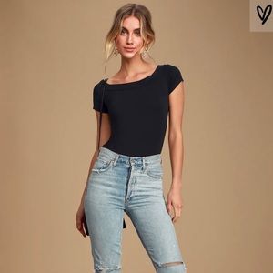 Back Again Backless Off-the-Shoulder Bodysuit